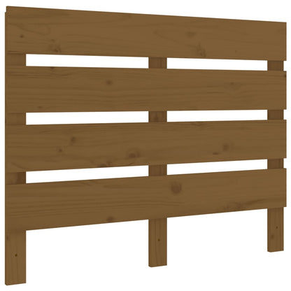 Testiera Marrone Ambra 100x3x80 cm in Legno Massello di Pino - homemem39