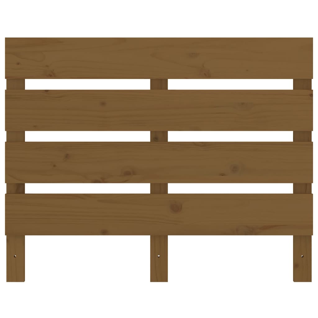 Testiera Marrone Ambra 100x3x80 cm in Legno Massello di Pino - homemem39