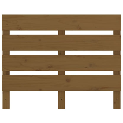 Testiera Marrone Ambra 100x3x80 cm in Legno Massello di Pino - homemem39