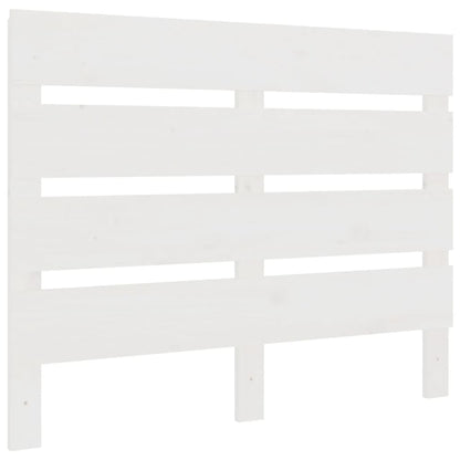 Testiera per Letto Bianca 75x3x80 cm in Legno Massello di Pino - homemem39