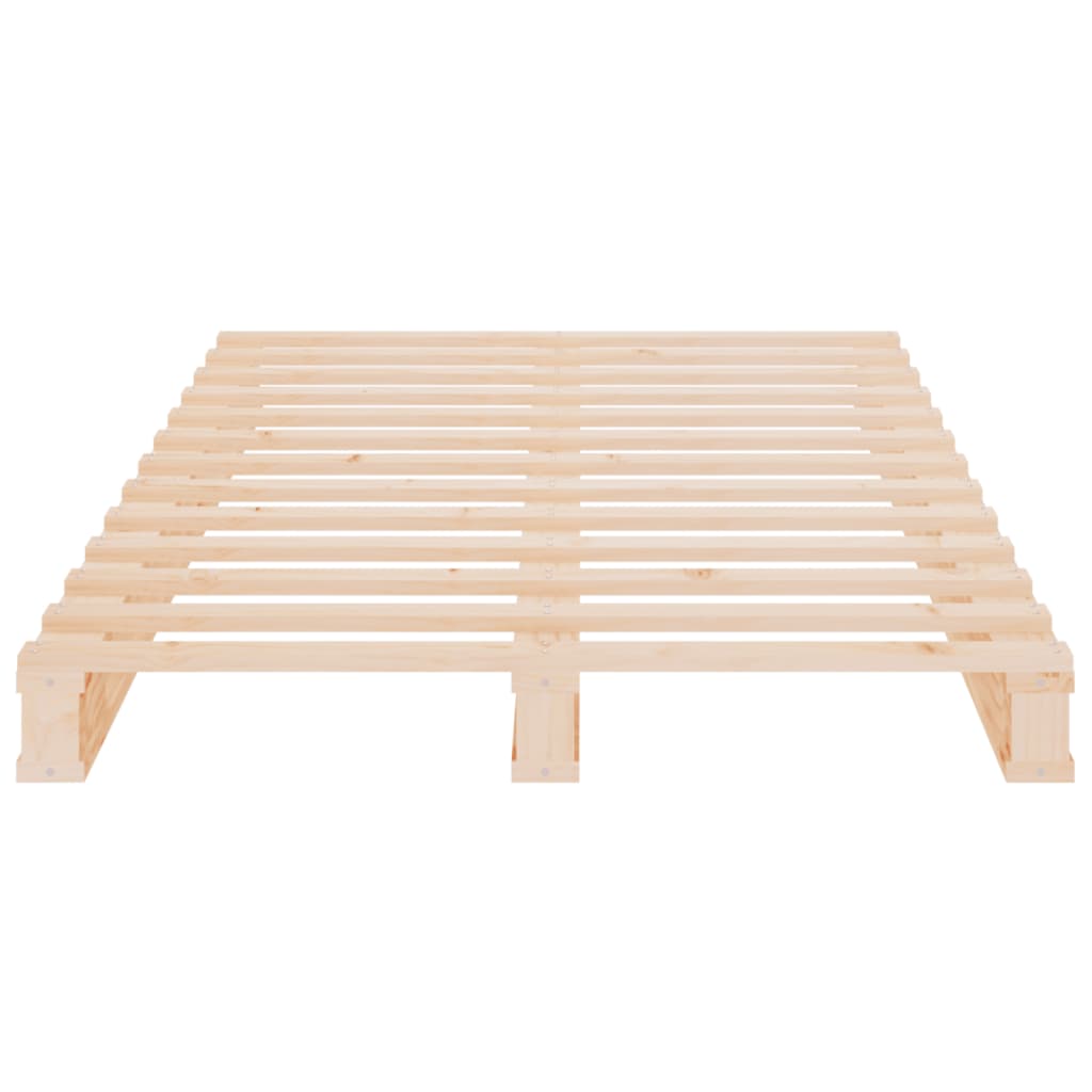 Letto a Pallet 90x200 cm in Legno Massello di Pino - homemem39