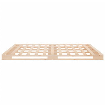 Letto a Pallet 140x200 cm in Legno Massello di Pino | homemem39