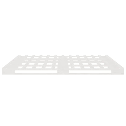 Letto a Pallet Bianco 140x200 cm in Legno Massello di Pino | homemem39
