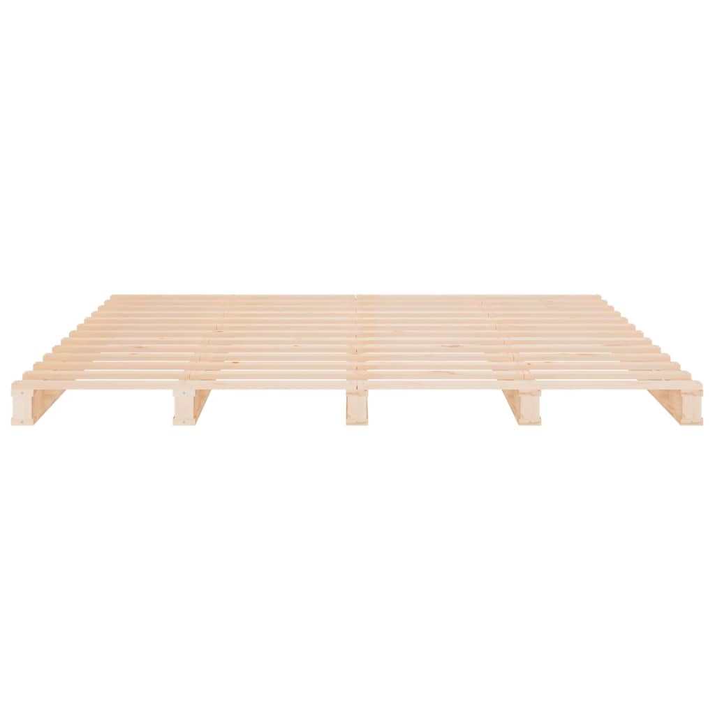 Letto a Pallet 160x200 cm in Legno Massello di Pino | homemem39