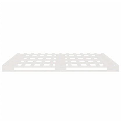 Letto a Pallet Bianco 200x200 cm in Legno Massello di Pino | homemem39