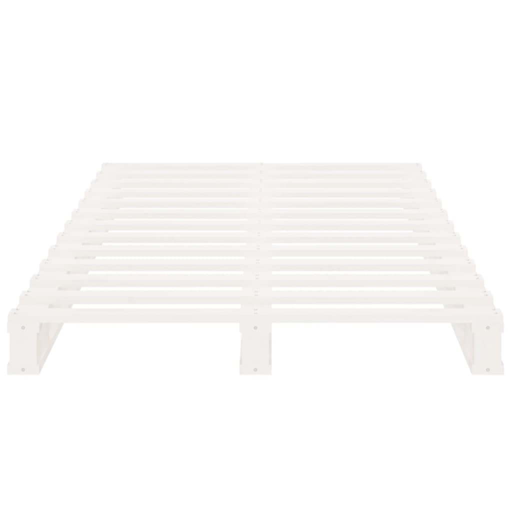 Letto a Pallet Bianco 75x190 cm Small Single Legno di Pino | homemem39