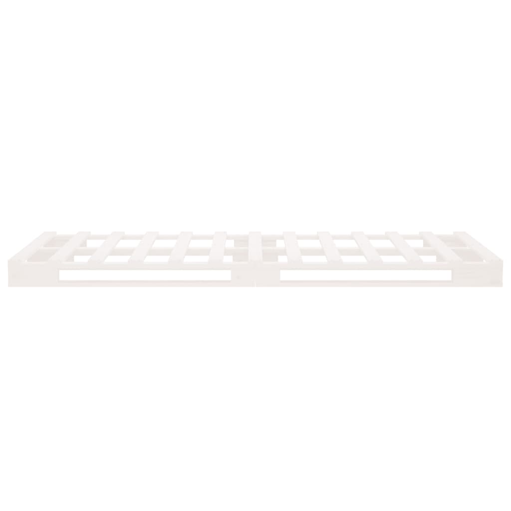 Letto a Pallet Bianco 75x190 cm Small Single Legno di Pino | homemem39