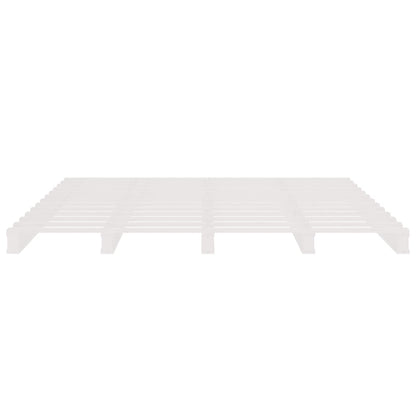 Letto a Pallet Bianco 120x190 cm Small Double Legno di Pino - homemem39