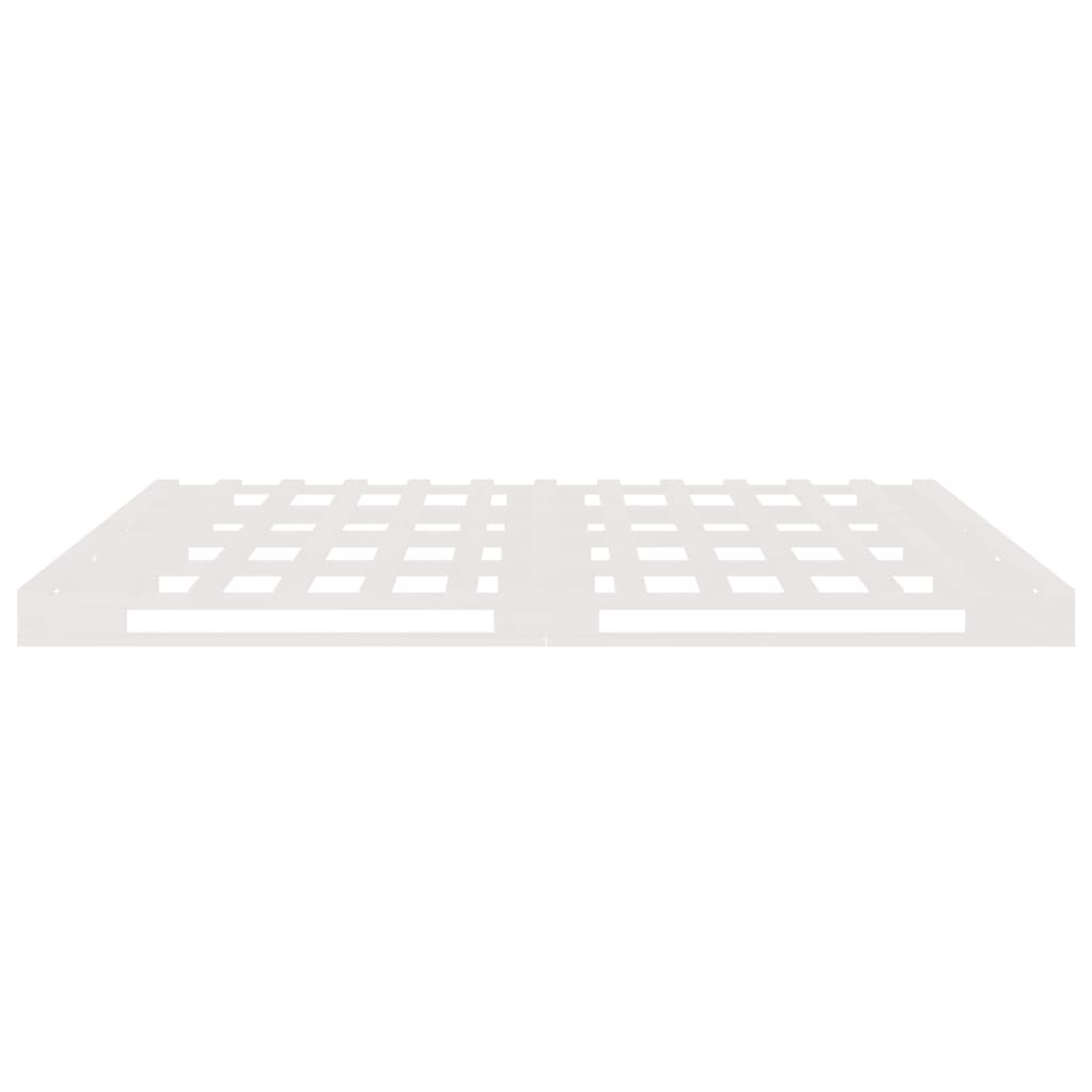Letto a Pallet Bianco 120x190 cm Small Double Legno di Pino - homemem39