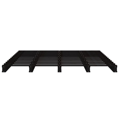Letto a Pallet Nero 120x190 cm Small Double Legno di Pino - homemem39