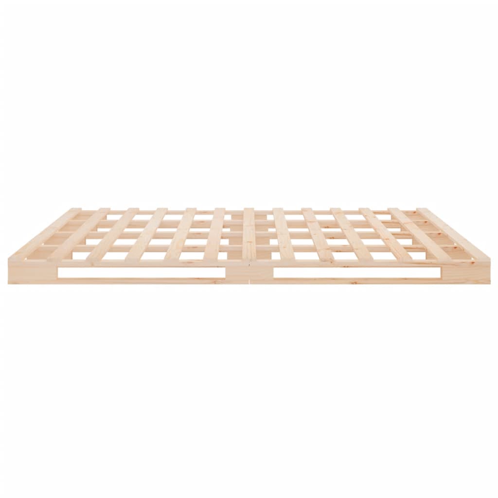 Letto a Pallet 135x190 cm Double Legno Massello di Pino | homemem39