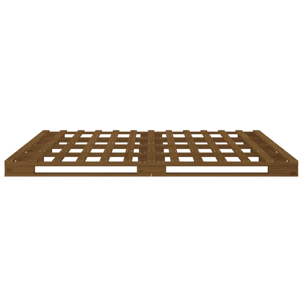 Letto Pallet senza Materasso Ambra 140x190 in Legno Massello - homemem39