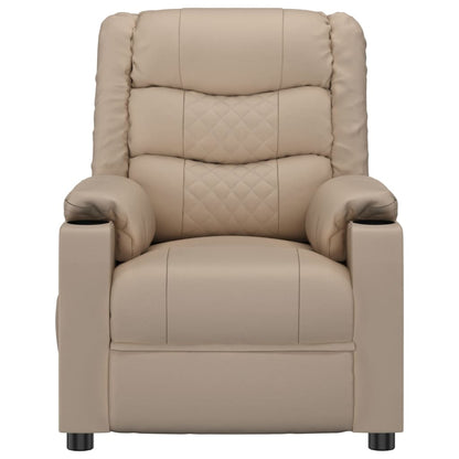 Poltrona Reclinabile Cappuccino in Similpelle - homemem39