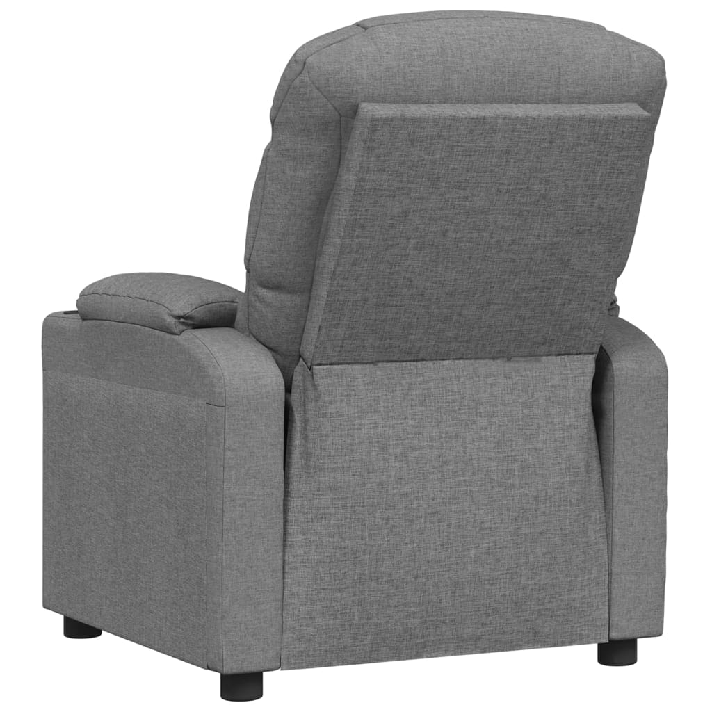 Poltrona Reclinabile in Tessuto Grigio Chiaro | homemem39