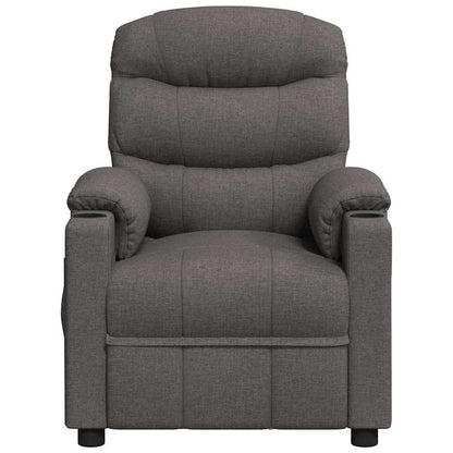 Poltrona Reclinabile in Tessuto Grigio Scuro