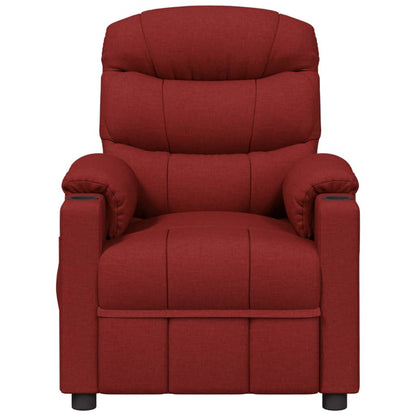 Poltrona Reclinabile in Tessuto Rosso Vino
