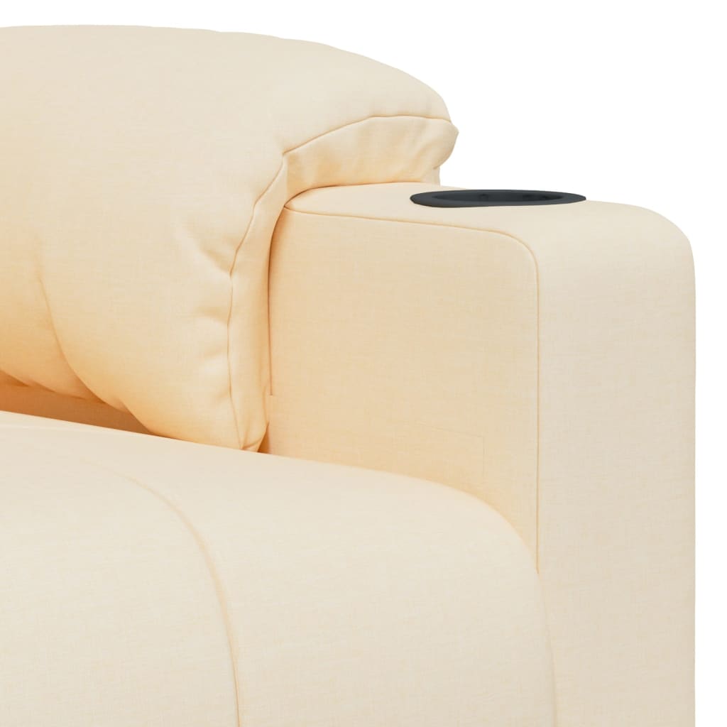 Poltrona Reclinabile in Tessuto Crema | homemem39