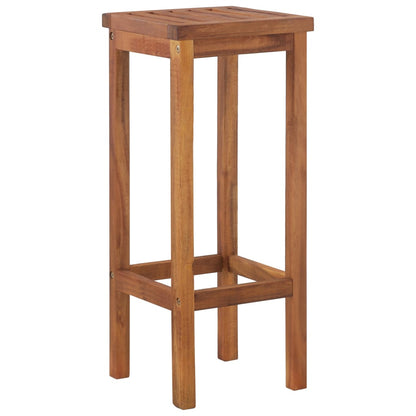 Sgabelli da Bar 6 pz in Legno Massello di Acacia