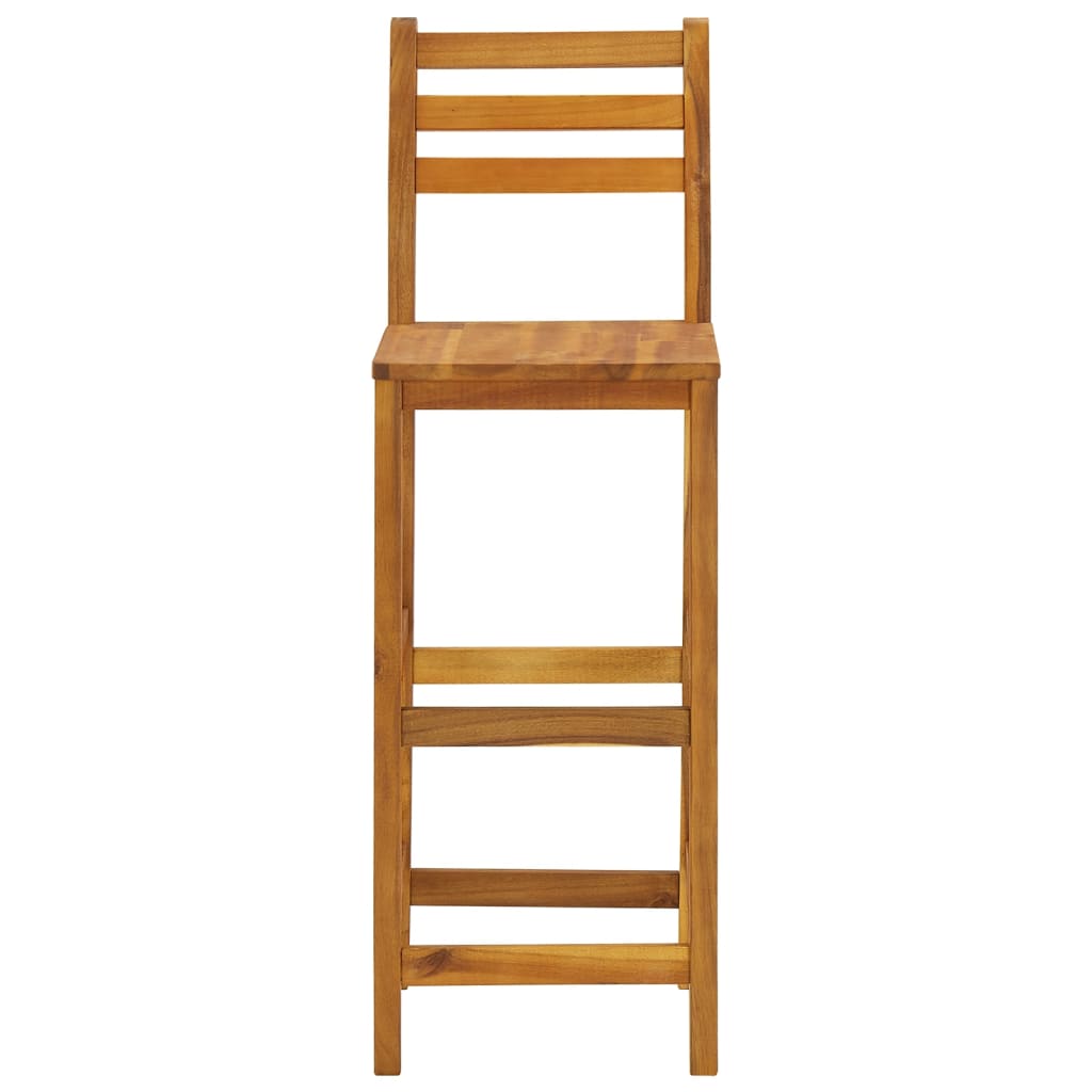 Set da Bar per Giardino 3 pz in Legno Massello di Acacia | homemem39