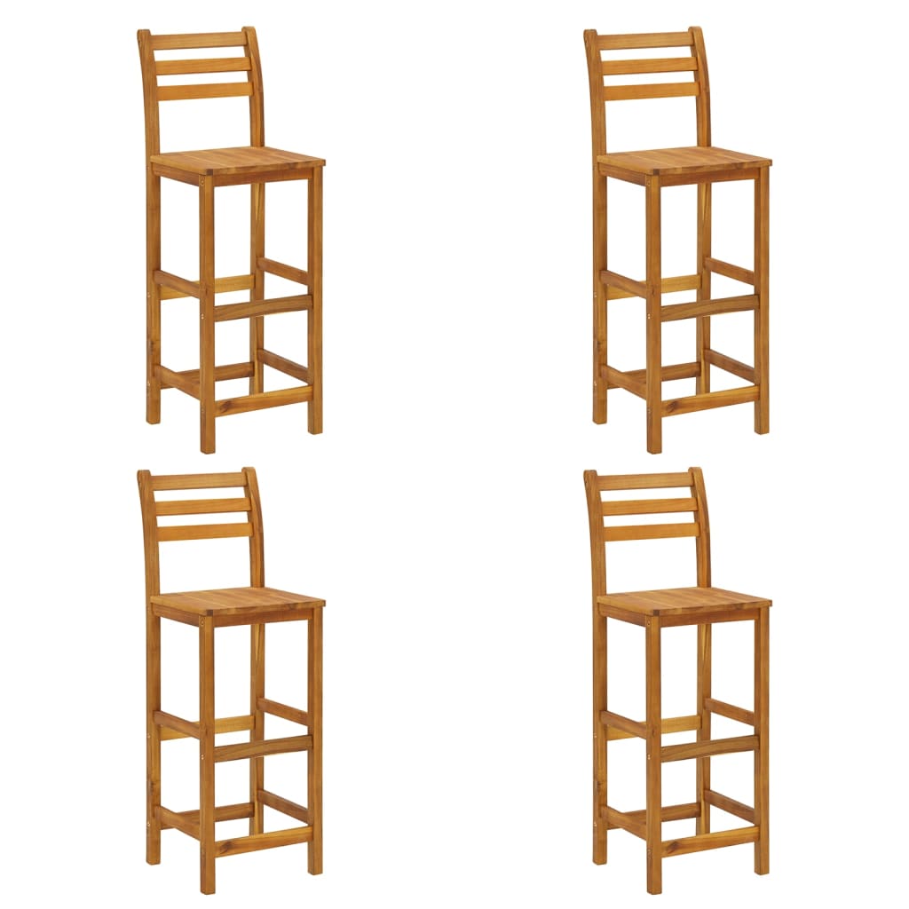 Set da Bar per Giardino 5 pz in Legno Massello di Acacia | homemem39