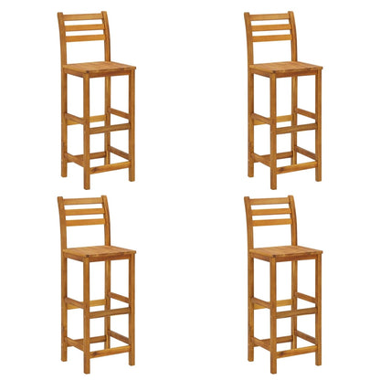 Set da Bar per Giardino 5 pz in Legno Massello di Acacia | homemem39