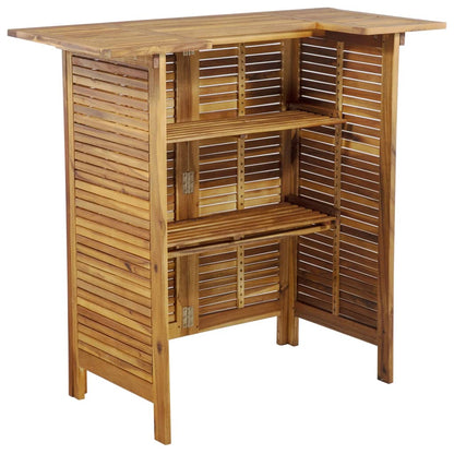 Set da Bar per Giardino 5 pz in Legno Massello di Acacia | homemem39