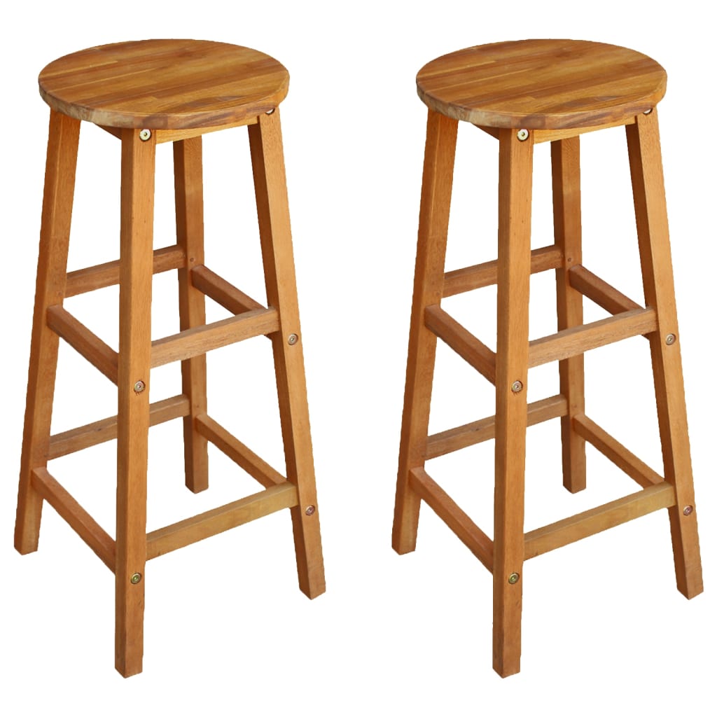 Set da Bar per Balcone 3 pz in Legno Massello di Acacia | homemem39