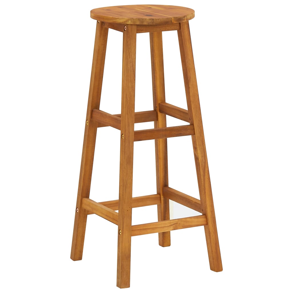 Set da Bar per Balcone 3 pz in Legno Massello di Acacia | homemem39