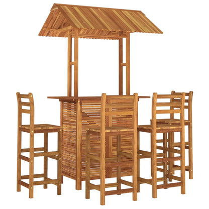 Set da Bar per Giardino 5 pz in Legno Massello di Acacia | homemem39