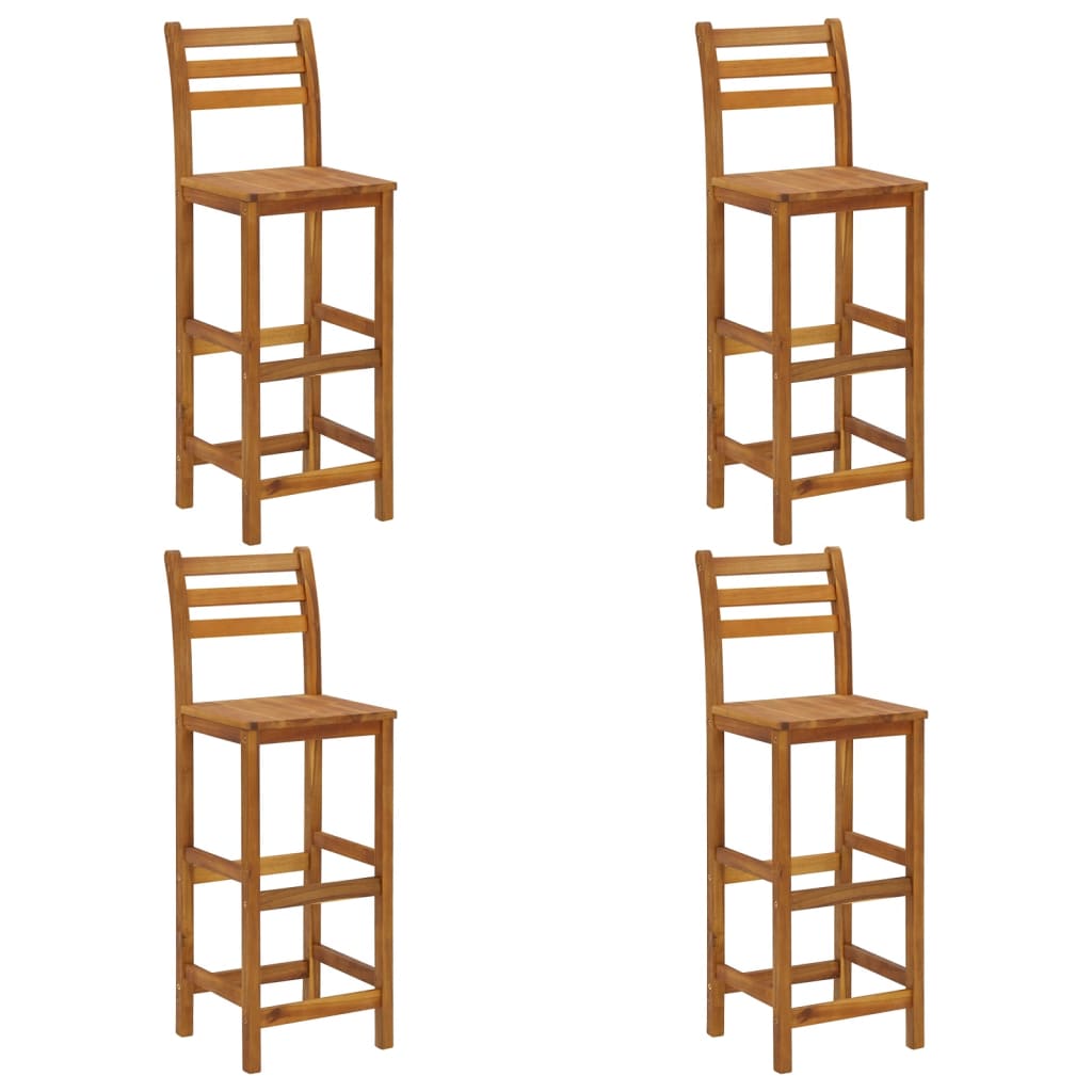 Set da Bar per Giardino 5 pz in Legno Massello di Acacia | homemem39