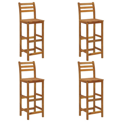 Set da Bar per Giardino 5 pz in Legno Massello di Acacia | homemem39