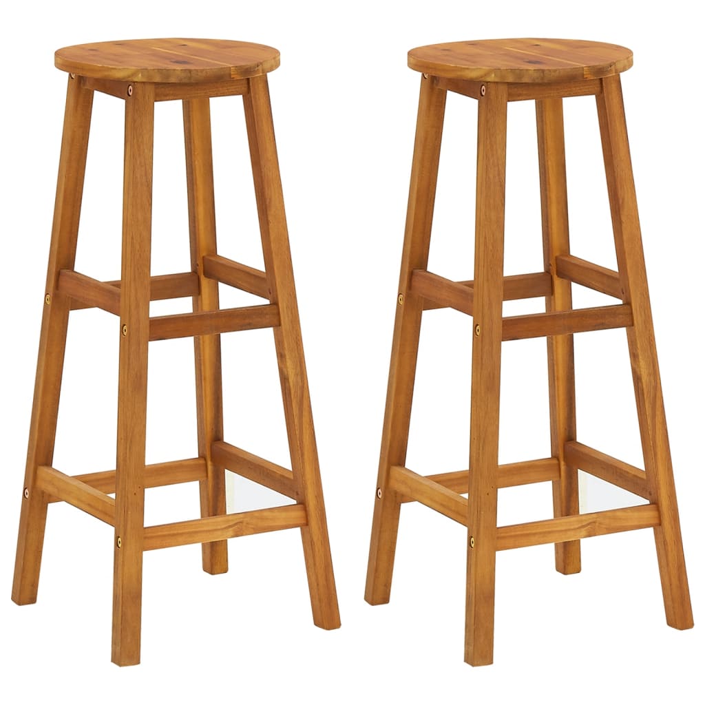 Set da Bar per Giardino 3 pz in Legno Massello di Acacia