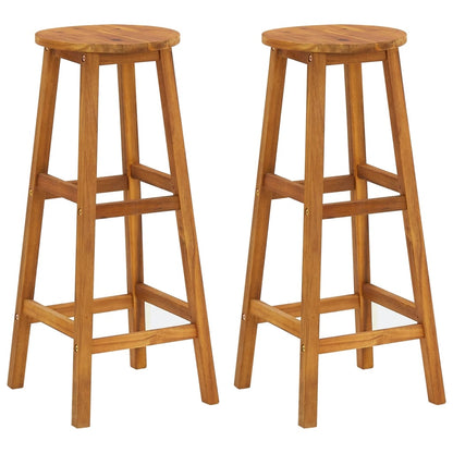 Set da Bar per Giardino 3 pz in Legno Massello di Acacia