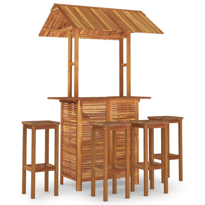Set da Bar per Giardino 5 pz in Legno Massello di Acacia | homemem39