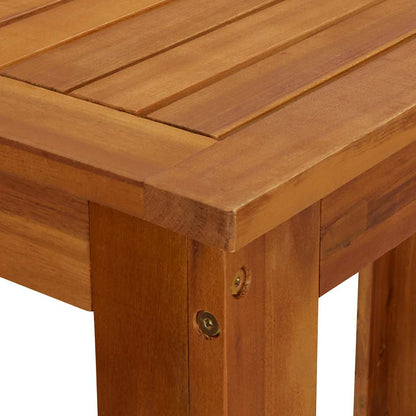 Set da Bar da Giardino 7 pz in Legno Massello di Acacia