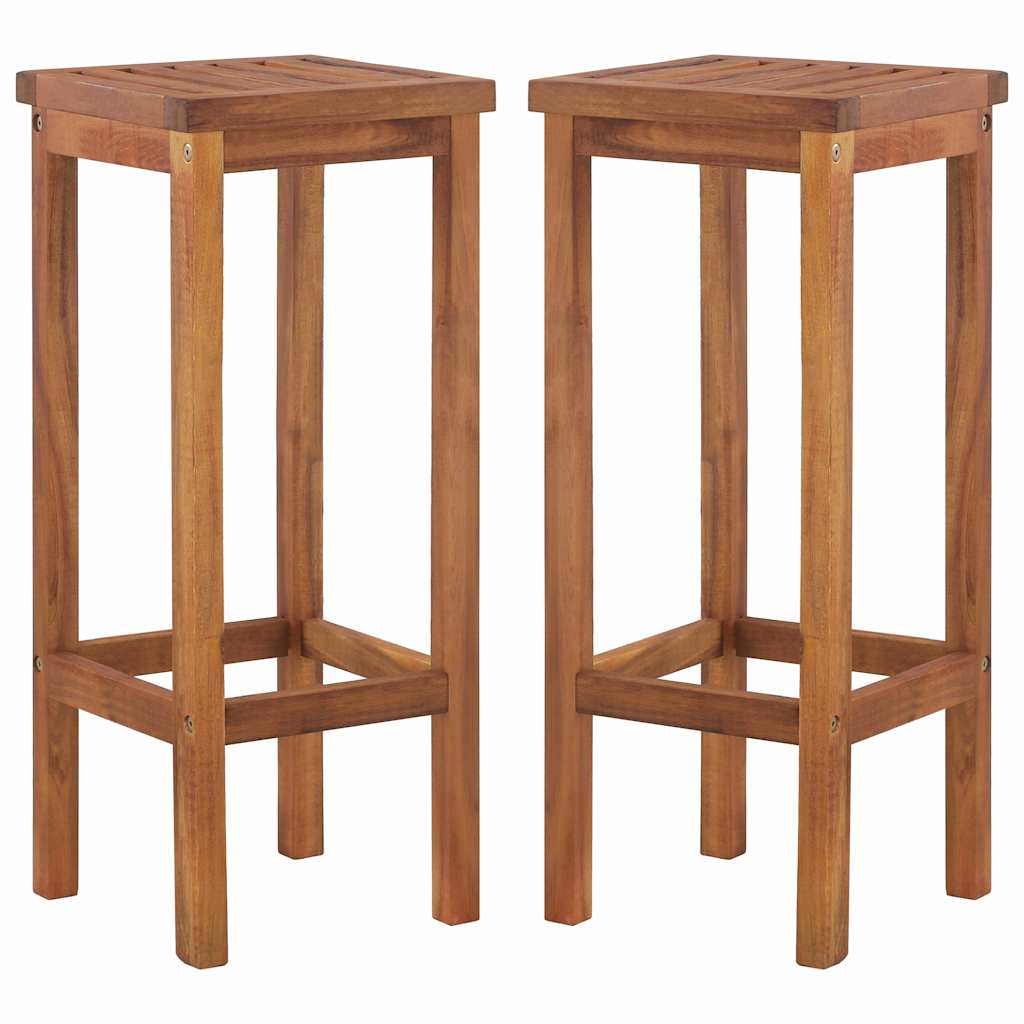 Set da Bar da Giardino 7 pz in Legno Massello di Acacia