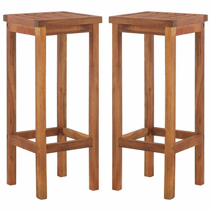 Set da Bar da Giardino 7 pz in Legno Massello di Acacia