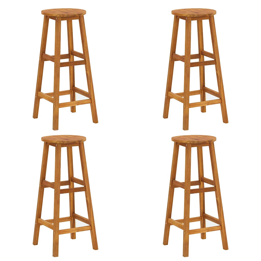 Set da Bar per Giardino 9 pz in Legno Massello di Acacia