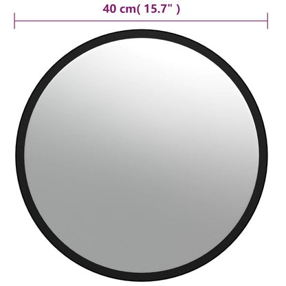 Specchio convesso per interni nero Ø40 cm in acrilico