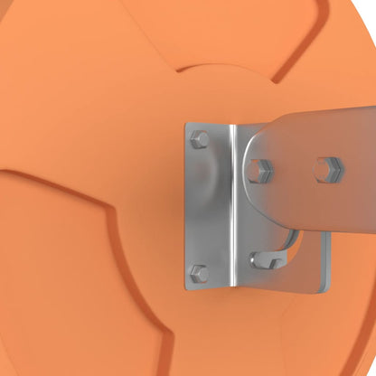 Specchio stradale convesso per esterni arancione Ø30 cm in policarbonato | homemem39