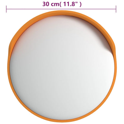 Specchio stradale convesso per esterni arancione Ø30 cm in policarbonato | homemem39