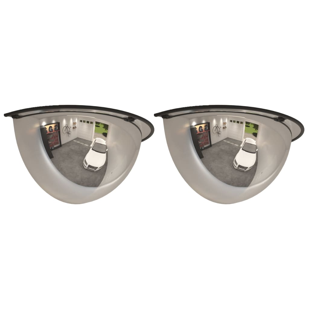 Specchi a Mezza Cupola per Traffico 2 pz Ø30 cm in Acrilico | homemem39