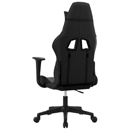 Sedia da Gaming Massaggiante Nera in Similpelle - homemem39