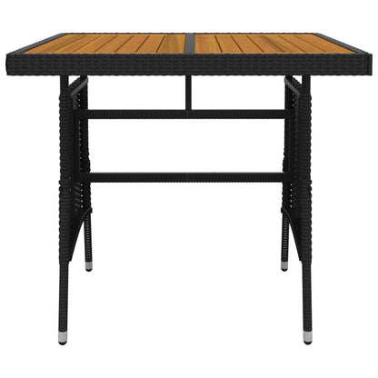 Set da Pranzo da Giardino 3 pz in Polyrattan Nero | homemem39