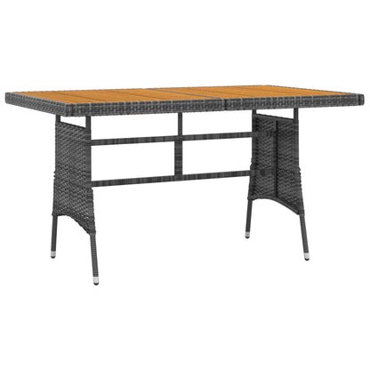 Set da Pranzo per Esterni 5 pz in Polyrattan Grigio | homemem39