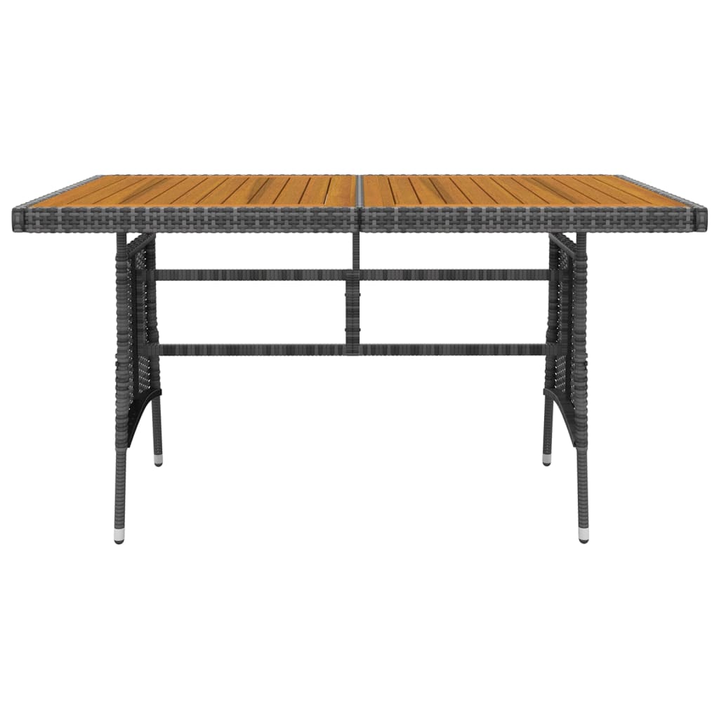 Set da Pranzo per Esterni 5 pz in Polyrattan Grigio | homemem39