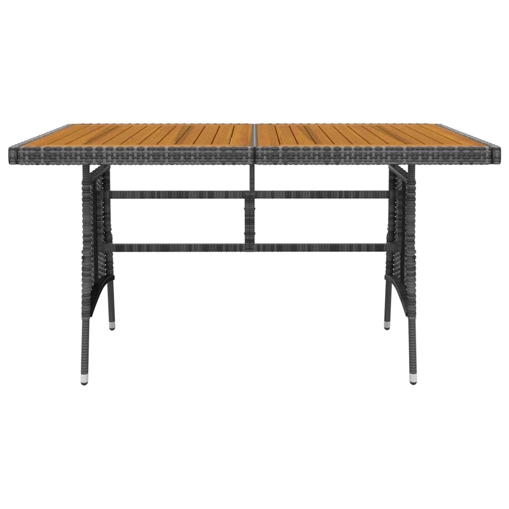 Set da Pranzo per Esterni 7 pz in Polyrattan Grigio | homemem39