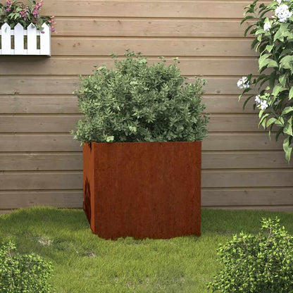 Fioriera 42x40x39 cm Acciaio Corten
