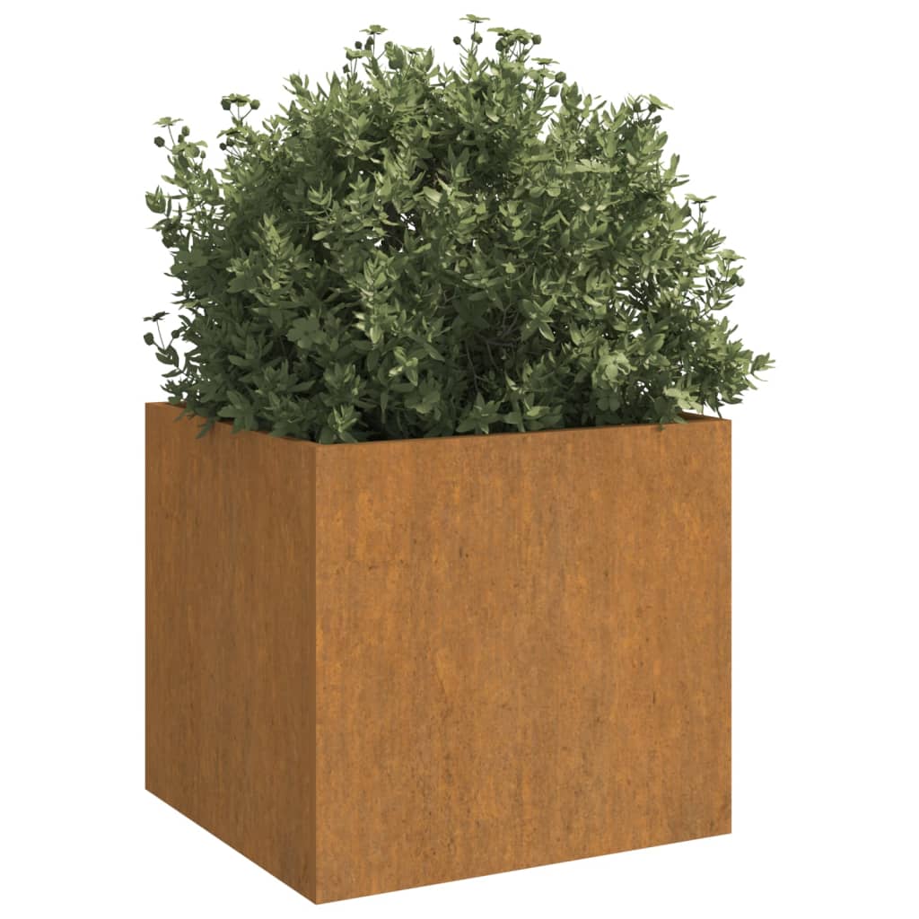 Fioriera 49x47x46 cm Acciaio Corten - homemem39