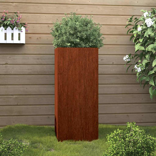 Fioriera 32x29x75 cm in Acciaio Corten